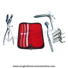 Hegar uterine dilator 3 pieces set,3-4, 5-6, 13-14, pinwheel, mathieu, grave large, collin 3pcs
